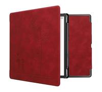 kwmobile Cover for Amazon Kindle Scribe (2022/2024) Case - eReader Cover with auto sleep funktion - Dandelion Love with Dark Red