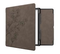 kwmobile Cover for Amazon Kindle Scribe (2022/2024) Case - eReader Cover with auto sleep funktion - Magnolias with Grey