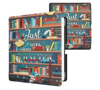 kwmobile Cover for Amazon Kindle Scribe (2024) Case - eReader Cover with auto sleep funktion - Library Motto with Multicolor
