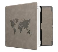 kwmobile Cover for Amazon Kindle Scribe (2024) Case - eReader Cover with auto sleep funktion - Travel Outline with Grey