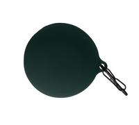 kwmobile Cover for Anker Soundcore Sleep A20 Case - Silicone Cover for Earbuds Charging Case - Protective Headphone Holder with Carabiner Clip - Dark Green