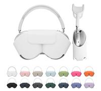 kwmobile Cover for Apple AirPods Max/AirPods Max 2 Case - Sleep Mode Compatibility - Polyester Case for Headphones - White