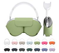 kwmobile Cover for Apple AirPods Max/AirPods Max 2 Case - Sleep Mode Compatibility - Polyester Case for Headphones - Pastel Green
