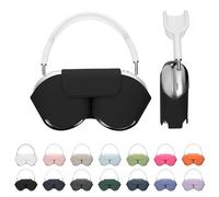 kwmobile Cover for Apple AirPods Max/AirPods Max 2 Case - Sleep Mode Compatibility - Polyester Case for Headphones - Black