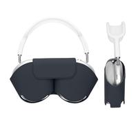 kwmobile Cover for Apple AirPods Max Case - Sleep Mode Compatibility - Polyester Case for Headphones - Dark Blue