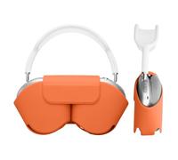 kwmobile Cover for Apple AirPods Max Case - Sleep Mode Compatibility - Polyester Case for Headphones - Summer Orange