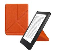 kwmobile Cover for Kobo Clara 2E / Tolino Shine 4 Case - Slim PU Leather eReader Cover with Stand and auto sleep funktion - Orange