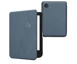 kwmobile Cover for Kobo Clara BW/Colour Case - eReader Cover with auto sleep funktion - Butterfly Tendril with Dark Blue
