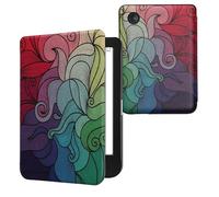 kwmobile Cover for Kobo Clara BW/Colour Case - eReader Cover with auto sleep funktion - Multicolor with Dark Pink/Blue/Green