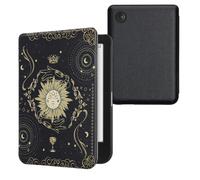 kwmobile Cover for Kobo Clara BW/Colour Case - eReader Cover with auto sleep funktion - Tarot Card with Dark Blue/Yellow/Black