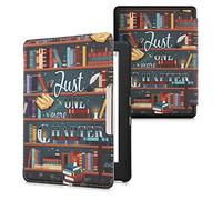 kwmobile Cover for Kobo Glo HD/Touch 2.0 Case - eReader Cover with auto sleep funktion - Library Motto with Multicolor