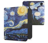 kwmobile Cover for Kobo Libra 2 Case - eReader Cover with auto sleep funktion - Starry Night with Blue/Yellow