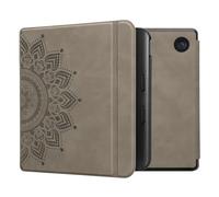 kwmobile Cover for Kobo Libra Colour Case - eReader Cover with auto sleep funktion - Rising Sun with Grey