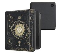 kwmobile Cover for Kobo Libra Colour Case - eReader Cover with auto sleep funktion - Tarot Card with Dark Blue/Yellow/Black