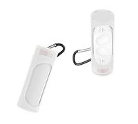 kwmobile Cover for Nothing Ear (Stick) Case - Silicone Cover for Earbuds Charging Case - Protective Headphone Holder with Carabiner Clip - Transparent