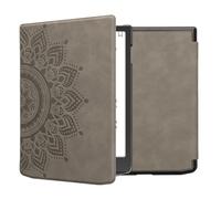 kwmobile Cover for Pocketbook InkPad 4 / Color 3 / Color 2 / Vivlio InkPad 4 / InkPad Color 3 Case - eReader Cover with auto sleep funktion - Rising Sun with Grey
