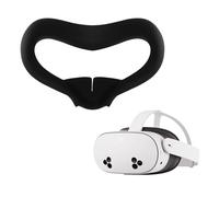 kwmobile Cover for VR Glasses Compatible with VR Lenses Meta Quest 3S Cover - Silicone Mask - Black