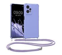 kwmobile Crossbody Case Compatible with OnePlus Nord CE 2 Lite 5G Case - TPU Silicone Cover with Strap - Lavender