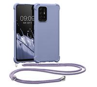 kwmobile Crossbody Case Compatible with Oppo A94 (5G) Case - TPU Silicone Cover with Strap - Lavender