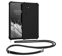 kwmobile Crossbody Case Compatible with Samsung Galaxy A54 5G Case - TPU Silicone Cover with Strap - Black
