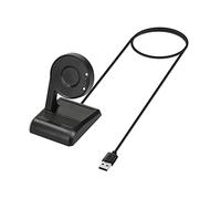 kwmobile Docking Station for Ticwatch Pro 5 / Pro 3 / Pro 3 Lite / E3 - USB Charging Cable with Stand - Smartwatch Charger Dock - Replacement Charger for Fitness Tracker - Black