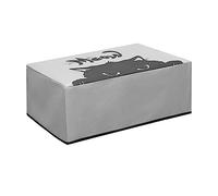 kwmobile Dust Cover Compatible with Canon PIXMA TS3550i / TS3551i - Printer Case - Grey/Black - Meow Cat