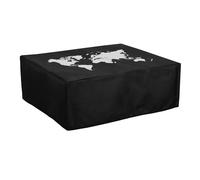 kwmobile Dust Cover Compatible with Epson Expression Home XP-4205 - Printer Case - White/Black - Travel Outline