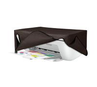 kwmobile Dust Cover Compatible with HP DeskJet 2755e / DeskJet 2720e / 2710e / 2820e / 2721e - Printer Case - Fabric Protector Cover - Chocolate