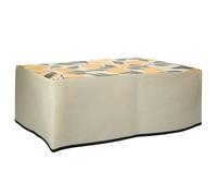 kwmobile Dust Cover Compatible with HP DeskJet 2755e / DeskJet 2720e / 2710e / 2820e / 2721e - Printer Case - Yellow/Green/Beige - Lemons