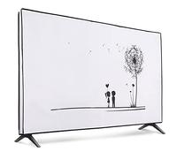 kwmobile Dust Cover for 55" TV - Flat Screen TV Protector - Dandelion Love Black/White