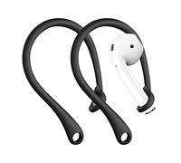 kwmobile Earbud Hooks Compatible with Apple Airpods 1/2 / 3 / Pro 1 / Pro 2 - Set of 2x Earphone Holders for Running - Black