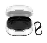 kwmobile Earphones Case Compatible with Anker Soundcore P30i - Crystal TPU Two-Part Earbuds Case - Transparent