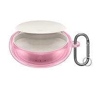 kwmobile Earphones Case Compatible with Anker Soundcore Sleep A20 - Crystal TPU Two-Part Earbuds Case - Pink/Transparent