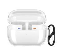 kwmobile Earphones Case Compatible with Samsung Galaxy Buds 3 / Galaxy Buds 3 Pro - Crystal TPU Two-Part Earbuds Case - Transparent