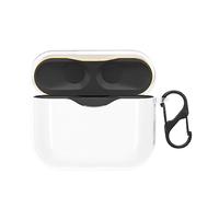 kwmobile Earphones Case Compatible with Sony WF-1000XM3 - Crystal TPU Two-Part Earbuds Case - Transparent