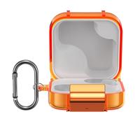 kwmobile Earphones Case for CMF by Nothing Buds Pro 2 / CMF Buds 2 Plus Case - Clear TPU Silicone Earbuds Cover - Orange