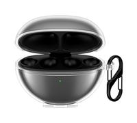 kwmobile Earphones Case for Huawei FreeClip Case - Clear TPU Silicone Earbuds Cover - Transparent