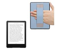 kwmobile eReader Case Compatible with Amazon Kindle Paperwhite 11. Generation 2021 Case - PU Leather Reading Device Protective Cover - Light Blue/Grey
