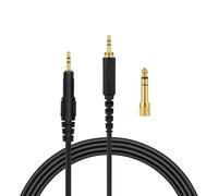 kwmobile Headphone Cable Compatible with AudioTechnica ATH-M50X / M40X / M60X / M70X - 120cm Cord with 3.5mm (1/8") Jack + 6.35mm (1/4") Jack Adapter