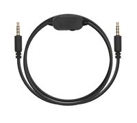 kwmobile Headphone Cable for Logitech G633 / G933-100cm Replacement Cord with Microphone + Volume Control - Black