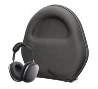 kwmobile Headphone Case Compatible with Apple AirPods Max/AirPods Max 2 Case - Zippered Hard Shell Headset Pouch - Over the Ear Headphones - Grey