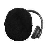 kwmobile Headset Case Compatible with Soundcore Q20i Case - 22.5 x 17 cm Neoprene Zipper Headphone Cover - Black