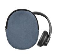 kwmobile Headset Case Compatible with Soundcore Q20i Case - 22.5 x 17 cm Neoprene Zipper Headphone Cover - Vintage Blue