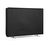 kwmobile Indoor 24" TV Cover - Television Dust Cover Screen Protector - TV Screen Dust Protection - Synthetic Fabric Black