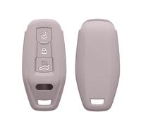 kwmobile Key Cover Compatible with Audi 3-Tasten 2025 A3 A5L Q6 A6L Etron SUV Autoschlüssel - Soft Silicone Car Key Fob Holder Protector Case - Purple Cloud