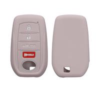 kwmobile Key Cover Compatible with Toyota Venza Highlander Tundra Corolla 2019-2024 Autoschlüssel - Soft Silicone Car Key Fob Holder Protector Case - Purple Cloud