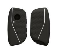 kwmobile Key Fob Cover for BMW 4-Button X7 X1 U11 iX iX1 7 Series G07 i7 Cover - Protective Car Key Case - Soft Anti-Slip Shell - Scratch Resistant - Black Matte
