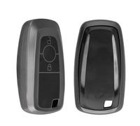 kwmobile Key Fob Cover for Ford 2 Button Car Key Keyless Go Cover - Protective Car Key Case - Soft Anti-Slip TPU Shell - Scratch Resistant - Black Matte / Black