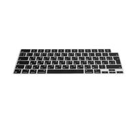 kwmobile Keyboard Cover Compatible with Apple Macbook Air 13 M4 2025 A3240 - Keyboard Cover Russian QWERTY - Black
