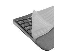 kwmobile Keyboard Cover Compatible with Logitech Wave Keys - Keyboard Cover US English QWERTY - Transparent